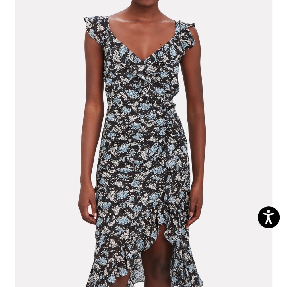 Vernica Beard Amal Ruffeled Floral Dress size 2